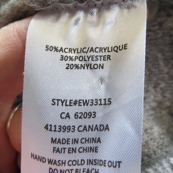 Elena Wang Light Grey Cardigan Sweater Buttons Size Large - Picture 10 of 11